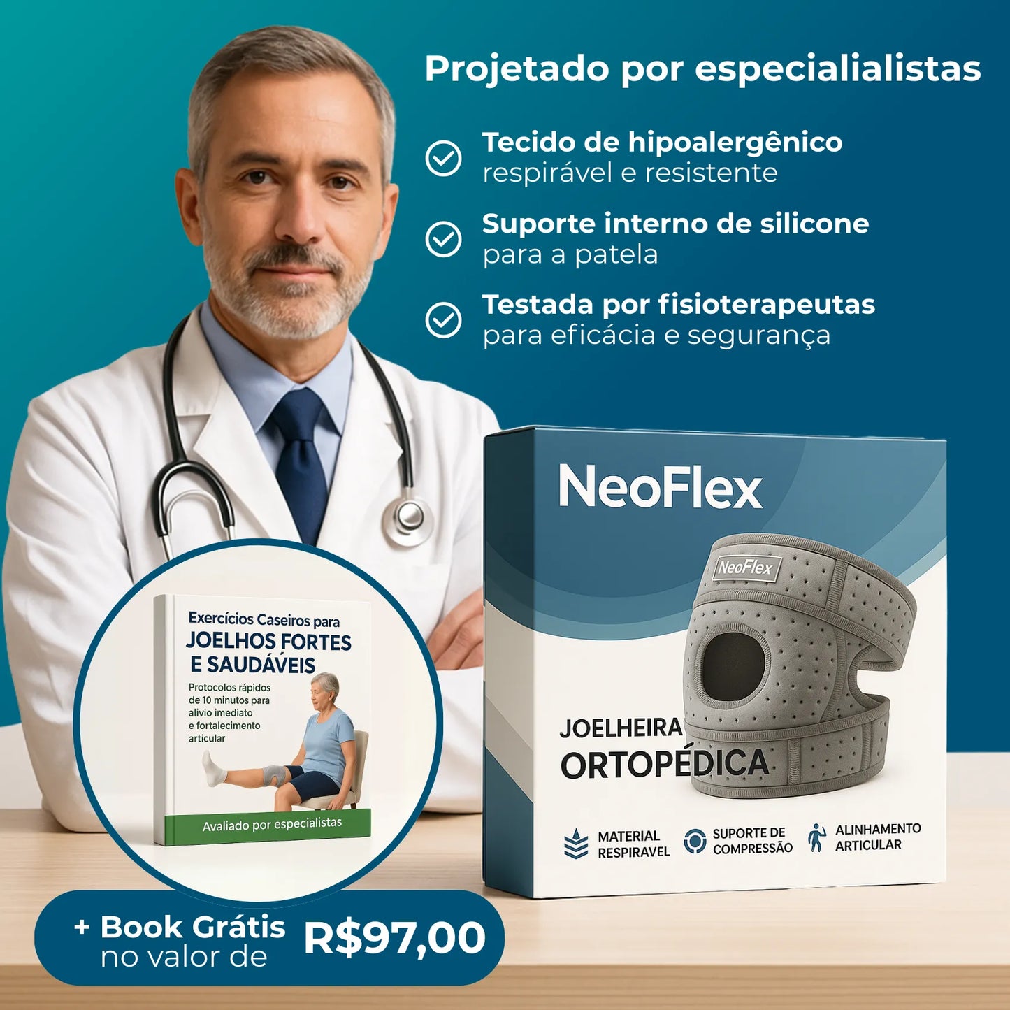 NeoFlex - Joelheira Ortopédica